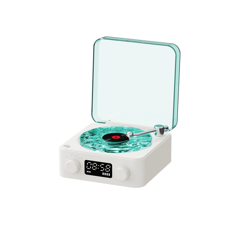 Retro Turntable Speaker – Bluetooth 5.0 Vinyl Player with RGB