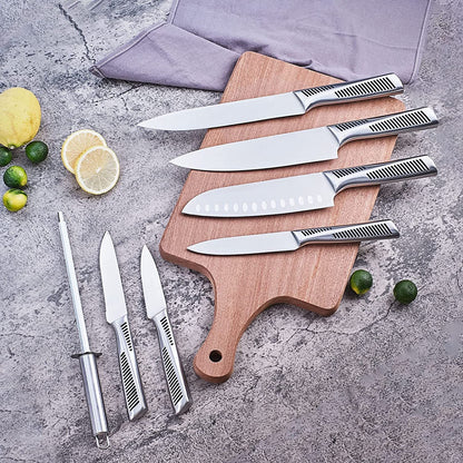 LapEasy 15-Piece Knife Set with Block & Sharpener