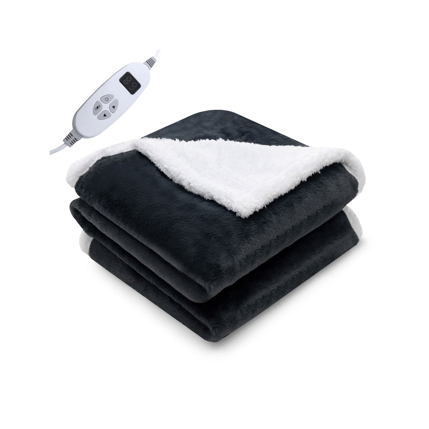 Electric Heated Blanket Throw with 10 Heat Settings