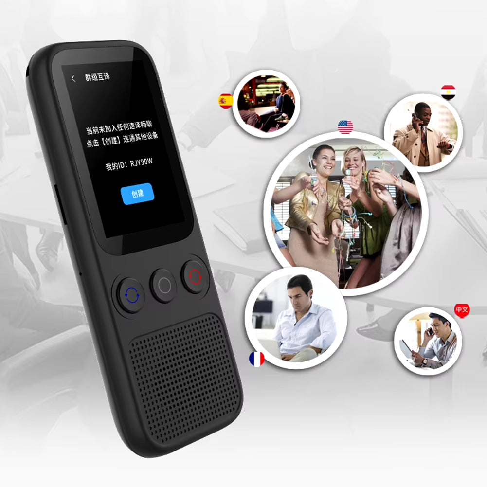 2024 New Portable Audio Translator 138 Language Smart Translator Offline in Real Time Smart AI Voice Instant Language Translator