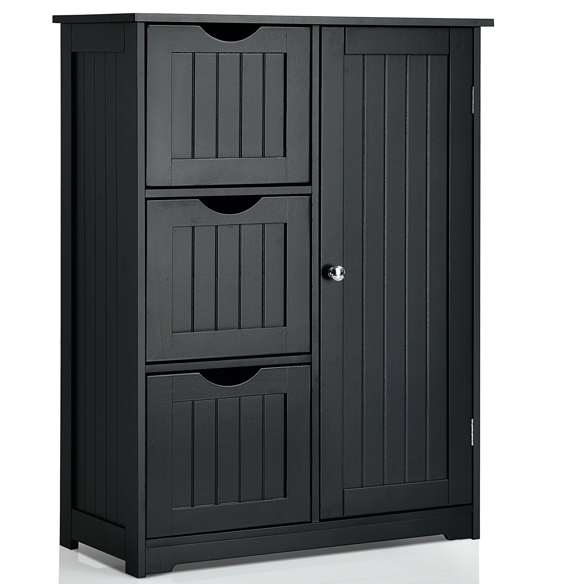 1-Door Freestanding Bathroom Cabinet with 3 Drawers