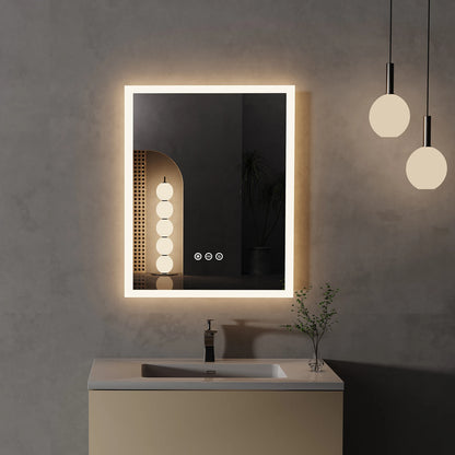 16x20 LED Bathroom Mirror, Anti-Fog, Smart Touch