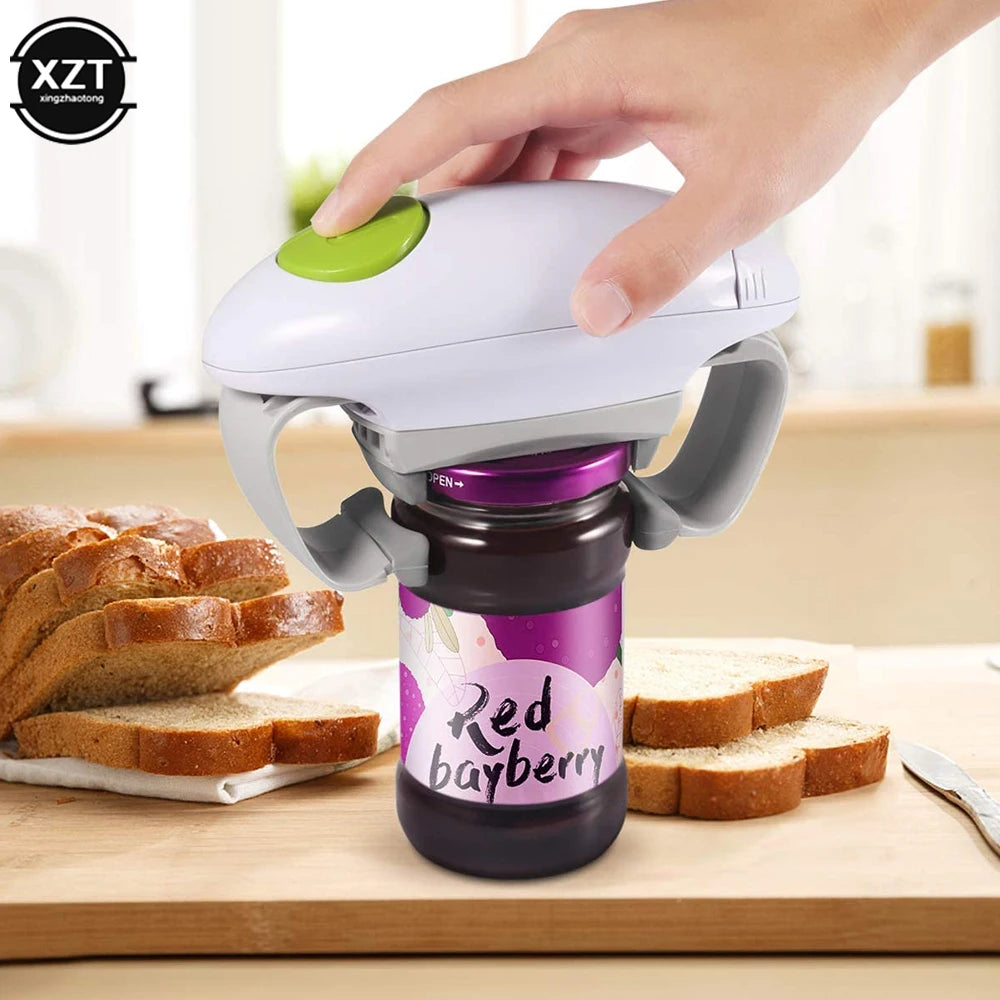 Electric Can Opener Automatic Restaurant Bottle Opener Battery Operated Handheld Jar Can Tin Opener Kitchen Tool Kitchen Tools