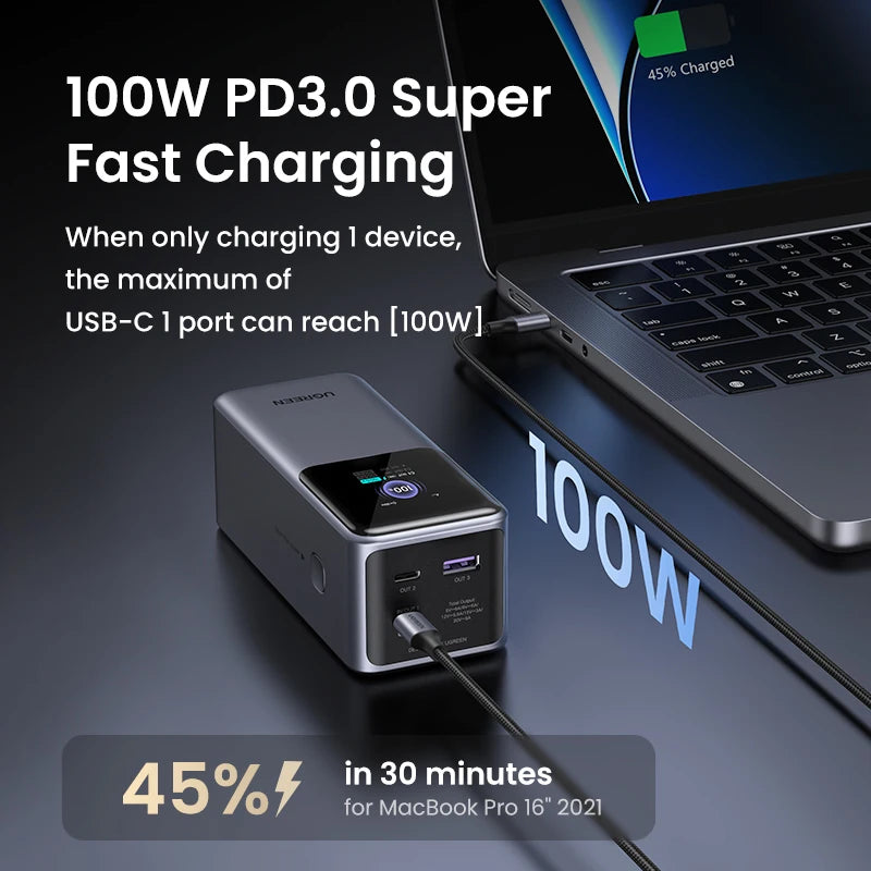 Nexode 130W 20000mAh PD Power Bank, Fast Charging