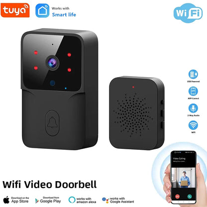 Tuya WiFi Video Doorbell Wireless HD Camera Two-Way