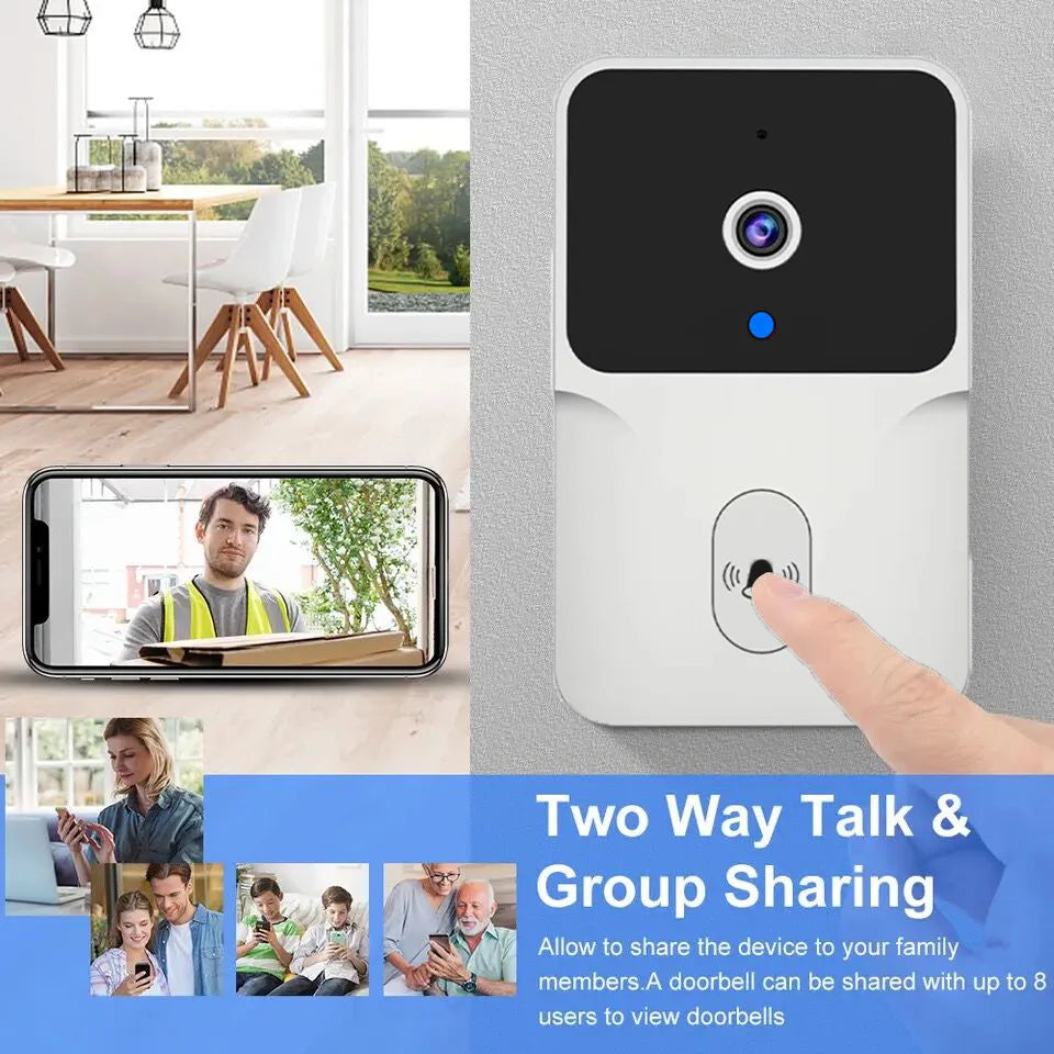 Tuya WiFi Video Doorbell Wireless HD Camera Two-Way