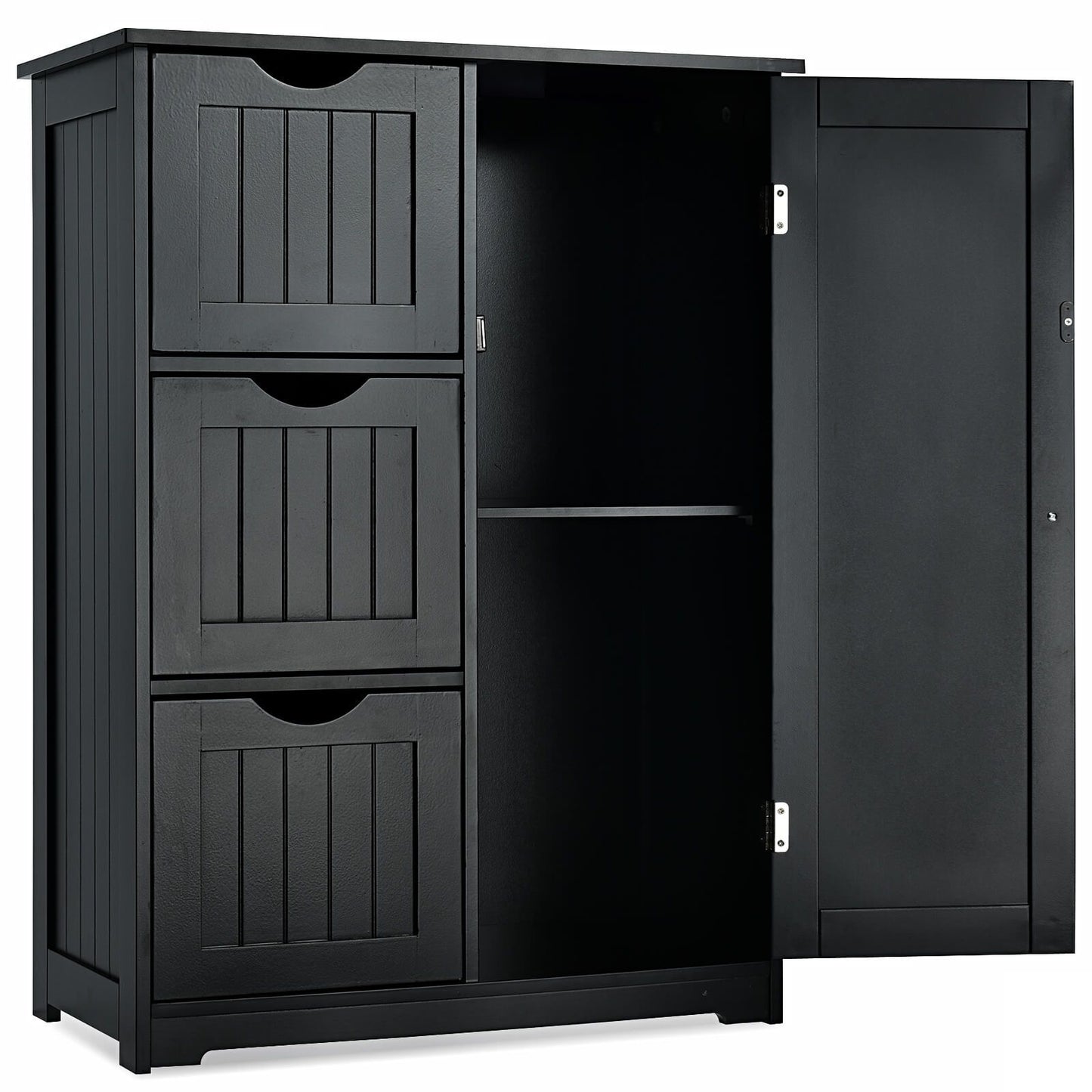 1-Door Freestanding Bathroom Cabinet with 3 Drawers