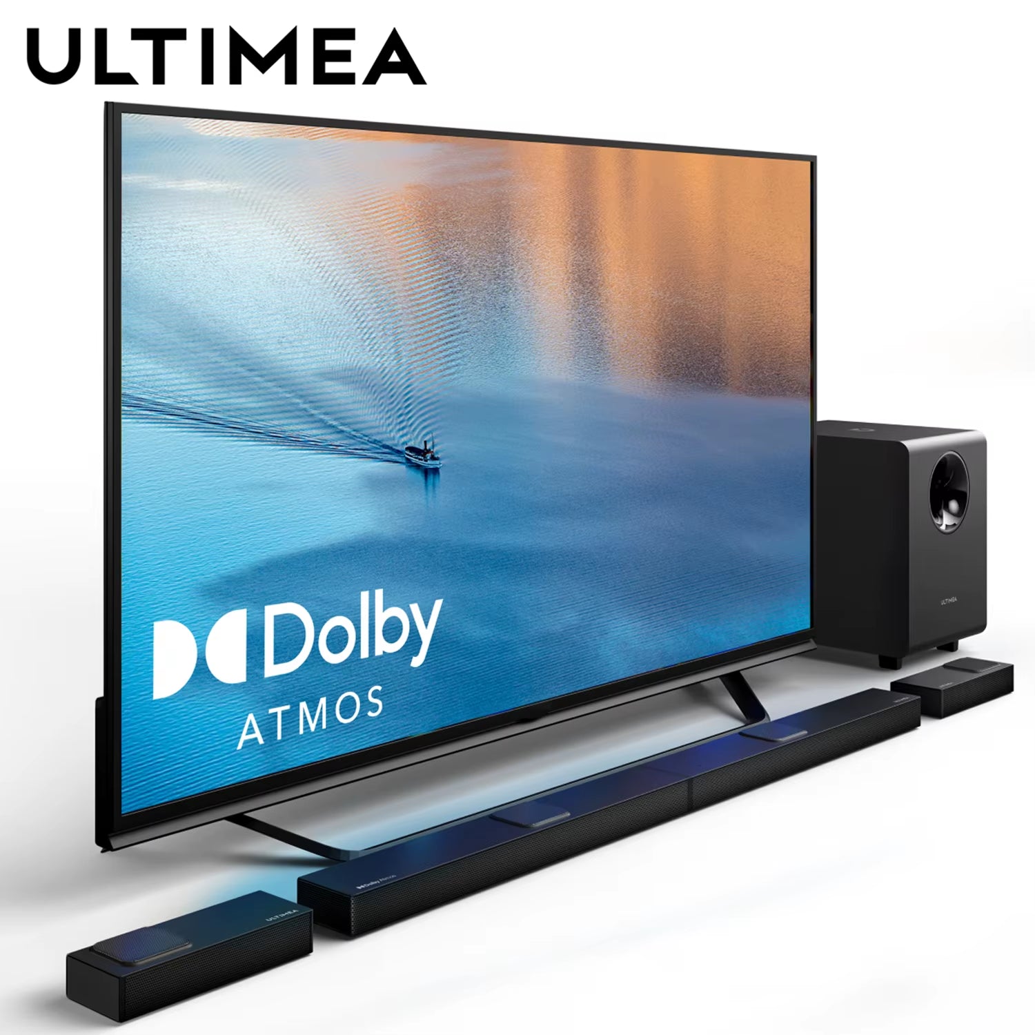 7.1.4 Soundbar with Dolby Atmos, 8" Wireless Subwoofers, Home Theater Surround Sound System Speakers, Sound Bar for TV