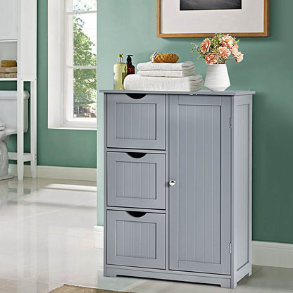 1-Door Freestanding Bathroom Cabinet with 3 Drawers